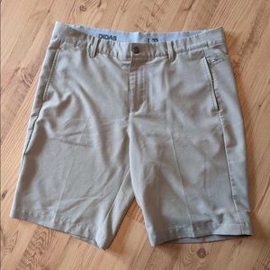 Men’s. Adidas. Size 36 gold shorts.